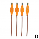 1/4 TK Autode Talverehvide Rattad Lumeketid Lumirehvi Kaabel Libisemisvastased T&ouml;&ouml;riistad Talvine Avariivarustus R9G4 4pcs Yellow-One size