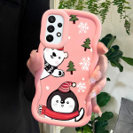 V&auml;rvitud mustriga Big Wave Edge pehmest silikoonmaterjalist Macaron telefoni&uuml;mbris, p&otilde;rutuskindel kaitsev kummist korpus Samsung Xiaomi Poco Redmi jaoks Samsung A32 must