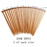 18 Suurused 2,0-10,0 mm Bambusest kudumispulk Kudumisvardad Teravad karboniseeritud puit Pikkus 25cm pruun
