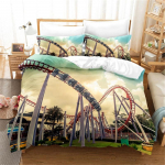 Linn, Ameerika m&auml;ed Voodipesukomplekt Luksuslik tekikoti komplekt 3D Voodipesu Voodipesu Kuninganna suurusega Voodipesukomplekt Moodne disain Voodipesukomplekt UK Single 135x200cm&set