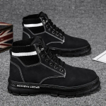 S&uuml;gises uued k&otilde;rge &uuml;laosaga t&ouml;&ouml;jalatsid meeste platvormiga poolsaapad Moodsad kvaliteetsaapad &otilde;uesaapad Zapatos De Hombre 39