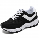 Naiste kingad kevad s&uuml;gis uus v&otilde;rk spordijalatsid naistele madala l&otilde;ikega vabaajajalatsid platvorm kerged jooksu naiste tossud 40 must