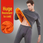 Pehme termopesukomplekt meestele &ndash; talv 2024 k&uuml;lmakindel &uuml;markaelus 5XL tumehall v&auml;rv