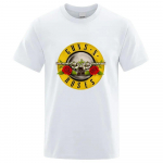 Guns N Roses Unisex T-s&auml;rk Cotton Hard Rock Band Naised Te Hip Hop Riietus Muusika 4XL must