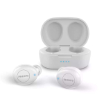 Philips T&auml;ielikult juhtmevabad k&otilde;rvaklapid TAT2205 Laadimis&uuml;mbris Kaasas Mikrofon IPX4 Veekindel kiirlaadimine Bluetooth5.1 Sisseehitatud (Valge)
