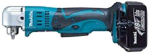 Makita DA350DZ 10 mm laetav nurkpuur 18 V Ainult p&otilde;hiseade Aku ja laadija m&uuml;&uuml;akse eraldi 18 V must