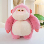 Elutruu pruun roosa orangutan King Kong topitud loomad M&auml;nguasjad Pehmed multifilmid ahvid Palus m&auml;nguasjad lastele Naljakad kingitused 23cm roosa