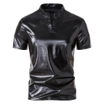 Kevad/Suvi Uus Meeste Ere N&auml;gu T-s&auml;rk Henry Kraega Polo S&auml;rk Meeste Mood &Ouml;&ouml;klubi T-s&auml;rk XL black
