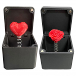 Elegant Rose and Heart Surprise Box Ideal for Romantic Gifts on Valentine's Day Anniversaries and Birthdays 1.97x1.97x1.97inch