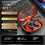 Earless OWS Bluetooth k&otilde;rvaklapid Suure vastupidavusega spordik&otilde;rvaklapid must