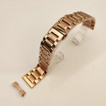 Roostevabast terasest rihm, viie teraga tahke roostevabast terasest rihm, liblikas kahe lukuga pandlaga kellarihm, kellatarvikud 12-22mm 12mm