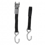 1in 25mm P&ouml;&ouml;rdv&otilde;tmega Koormarihmad Must Roostekindel T&auml;pne &Otilde;mblus Mootorratta Haagise Veoauto jaoks