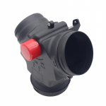 90 mm kuni 75 mm ventiili klapiga &otilde;hkdiiselk&uuml;ttekeha ventilatsioonitoru T haru jaoturi v&auml;ljalasketoru &uuml;henduspistik auto veoauto jaoks must