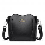 Naiste kott Crossbody Bag Bride Bag Fashion Bucket Bag &Otilde;lakott must