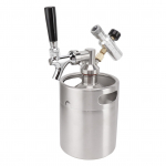 Mini-vaat Growler 2L 150PSI Kaasaskantav Survestatud Roostevabast Terasest Kodune Vaadis&uuml;steem &Otilde;lleautomaat L