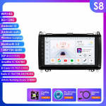 HIzpo 9 Android 13 Wireless Carplay for Mercedes Benz B200 W245 W639 W906 Sprinter Navi GPS 2 Din Car Radio Multimedia Player RDS DSP Bluetooth SWC S8 8Core 8G 128G AI