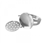 BAGUE TAMIS 16 MM ARGENT