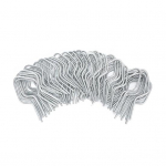 100 tk tsingitud aia traatsideme klambreid Lihtne paigaldus Usaldusv&auml;&auml;rsed metallist aiaposti klambrid DIY entusiastidele A 100pcs