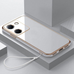 Vivo Y36 4G &uuml;mbrisele Vivo Y27S 4G telefoni &uuml;mbris Sirge servaga galvaaniline plaadistus P&otilde;rutuskindel silikoonist pehme kate For Vivo Y36 4G&Case & Strap