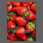 Puuviljad Teemantmaal Maasikas Sidrun Pilt T&auml;ielik Teemantmosaiik Ristpistes Komplekt Kunst DIY K&ouml;&ouml;k Restoran Kodu Kaunistus Round 20x30cm