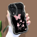 Armas koomiksimustriga kreemjas tekstuuriga korpus Lainelise servaga pehme silikoonkaanega telefoni&uuml;mbris Huawei Honor Infinix Tecno iPhone'i jaoks Huawei Mate 30 must