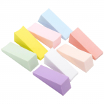 8 tk K&uuml;&uuml;nte Kunsti K&auml;snad Stantsimiseks Geeliga Praktilised Kolmnurga Kujulised T&auml;psed Aplikaatorid Korduvkasutatavad K&uuml;&uuml;nek&auml;snad Manik&uuml;&uuml;riks valge