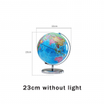 20/25/32cm Maakera Maa 360&deg;720&deg; P&ouml;&ouml;rlev Metallist Alus Maakera Kooli Geograafia &Otilde;ppevahendid Helendav Ingliskeelne Globus Erde