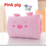 Armas loomakujuline k&auml;tesoojendaja plush-m&auml;nguasjapadi, pehme t&auml;idetud looma uinakupadi, ideaalne kingitus lastele Pig 20*30