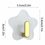 1-8 tk Seinakonksud L&auml;bipaistvad T&auml;hekujulised Tugev Liimkonks Mitmeotstarbelised Konksud Riidepuu Vannitoa Seinale Paigaldatav Konks Dekoratiivsed Konksud 1PC