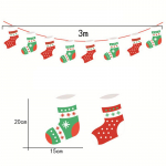 Isetehtud lumememm/sokid/maja/j&otilde;uluvana seinale riputatud rippkaunistused j&otilde;uluripatsidega kaunistus 1