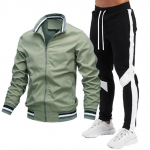Meeste vabaaja spordi&uuml;likond, spordir&otilde;ivad, spordir&otilde;ivad, meeste moodne noorte s&ouml;rkimiskost&uuml;&uuml;m, jope + p&uuml;ksid, v&auml;lispordir&otilde;ivad, meeste 2 tk L armee roheline v&auml;rv/must