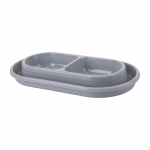 Bowl Set for Cats And , Food Water Dispenser, Simple to Clean S sinine