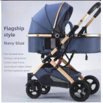 Multifunktsionaalne Kokkupandav Beebik&auml;ru Kerge Jalutusk&auml;ru K&otilde;rge Maastikuga Kahesuunaline Vasts&uuml;ndinu Vanker L&ouml;&ouml;gisummutusega tumesinine v&auml;rv