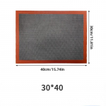 Silikoonist grillmatt 30x40 cm k&uuml;psetusplaat hingav BBQ k&uuml;psise-leivamatt Ahi mikrolaineahi k&otilde;rge temperatuuriga k&uuml;psetusk&ouml;&ouml;gi t&ouml;&ouml;riistad