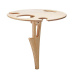 Kaasaskantav &otilde;ues kokkupandav puidust veinilaud veiniklaasihoidik ranna tagaaia piknikupeoks Wooden wine table