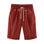 Naiste vabaaja rannap&uuml;ksid, &uuml;hev&auml;rvilised vabad vabaaja p&uuml;ksid, taskud, linased l&uuml;hikesed p&uuml;ksid XXL kohv