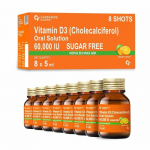 Karbamiid Forte D3-vitamiini 60000 R&Uuml; s&uuml;stid | D3-vitamiini 60000 R&Uuml; suhkruvaba suukaudne lahus &ndash; 5 ml apelsinimaitse (Pakis 8 tk)