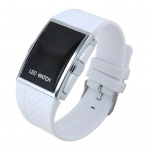 Smart Unisex Square Case LED digitaalekraaniga spordi randmekell kingitus valge