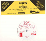12-tolline plaat SPIDER - Guilty JO12127 Dove Records 1988 UK Soul/Funk Kasutatud