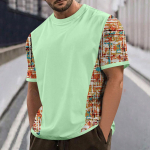 Meeste T-s&auml;rgid T-s&auml;rgid Graafiline Tekst Pool3D Printimine T&auml;nava vabaaja l&uuml;hikeste varrukatega tr&uuml;kitud r&otilde;ivad Basic XL must