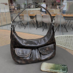 Naiste Y2K PU nahast mitme taskuga Hobo &otilde;lakott Vintage suure mahutavusega s&uuml;gisene ja talvine Crossbody kott 31x9x20.5cm