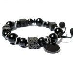 Must k&auml;ev&otilde;ru Lava Square vulkaanikivist k&auml;ev&otilde;ru Meeste mattmustad klaashelmed