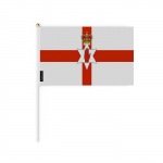 Drapeau miniatuur - Irlande du Nord - 14 x 21 cm - Lot de 100 - Pol&uuml;ester - L&eacute;ger et robuste