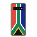 Coque T&eacute;l&eacute;phone &ndash; Samsung &ndash; Galaxy S10 &ndash; Drapeau Afrique du Sud &ndash; Souple &ndash; mitmev&auml;rviline