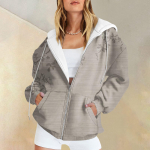 Naiste vabaajamood Foral-tr&uuml;kiga pikkade varrukatega pullover kapuutsid T&otilde;mblukuga kampsunid mantel XXL