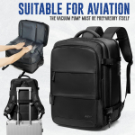 Suure mahutavusega &otilde;huga vaakumpakkimisega reisiseljakott meestele, &auml;riarvutikott, must kott, k&auml;sipagasiseljakott, salongikott must