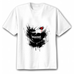 TOKYO GHOUL T-s&auml;rk Meeste Jaapani anime T-s&auml;rk meeste KANEKI KEN prindiga T-s&auml;rgi topp M