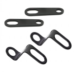 DFsucces Nurk Sirge Mootorratta Tagumiste Suunatulede Hoidik Alus Lisatulede Klamber Komplekt 4 tk (Must)