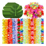 70 tk Havai Leis Luau Peo Kaunistus Kunstlikud Troopilised Palmilehed Hibiski Lilled Hula Tantsu Peo Kingitused Ranna Basseini Peotarvikud 1 Set
