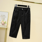 Suurem suurus teksap&uuml;ksid l&uuml;hikesed p&uuml;ksid naiste &uuml;lem&otilde;&otilde;dulised lahtised vabaaja puuvillast denim elastne vabaaja p&uuml;ksid moekas auk 5XL